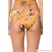 BCBG Max Azria Women's Desert Flower Tab Side Hipster Bikini Bottom Gold B07PH2RGHF